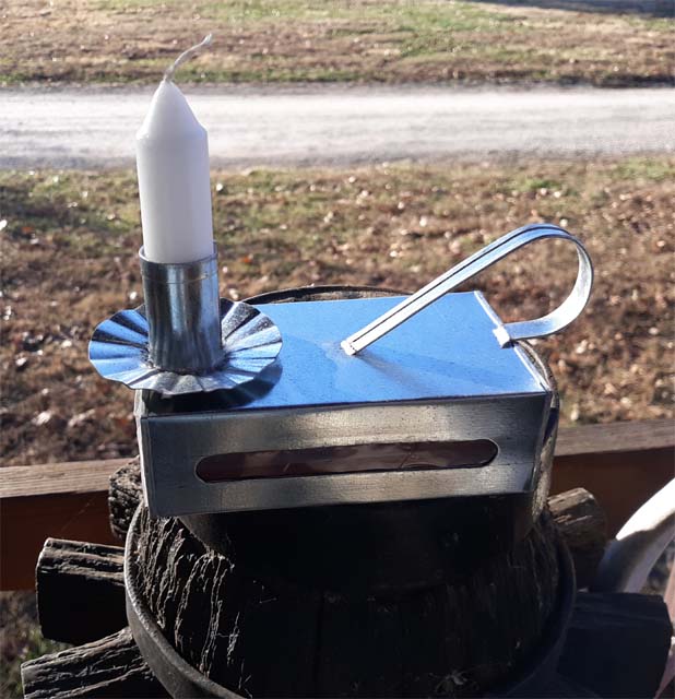 large matchbox candle holder